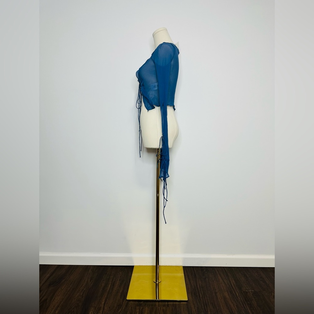 Christopher Esber Blue Tie Shirt - Picture 8 of 12
